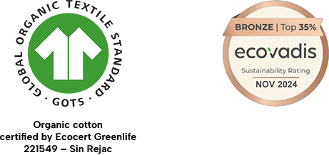 Labels GOTS & ECOVADIS Sin-Rejac