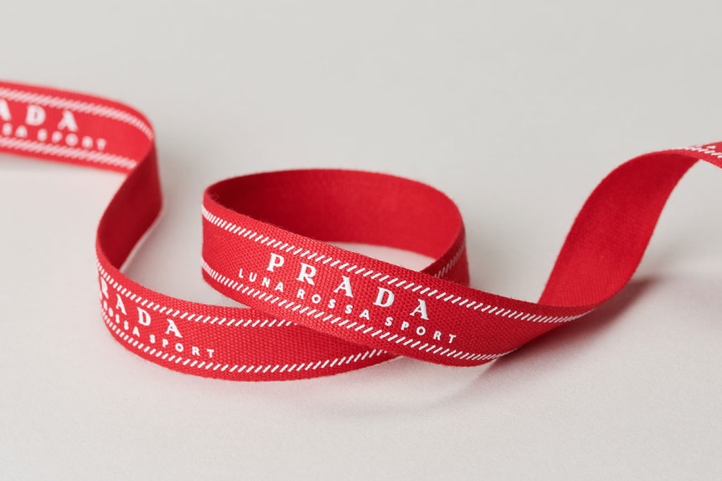 Ruban coton impression relief mat