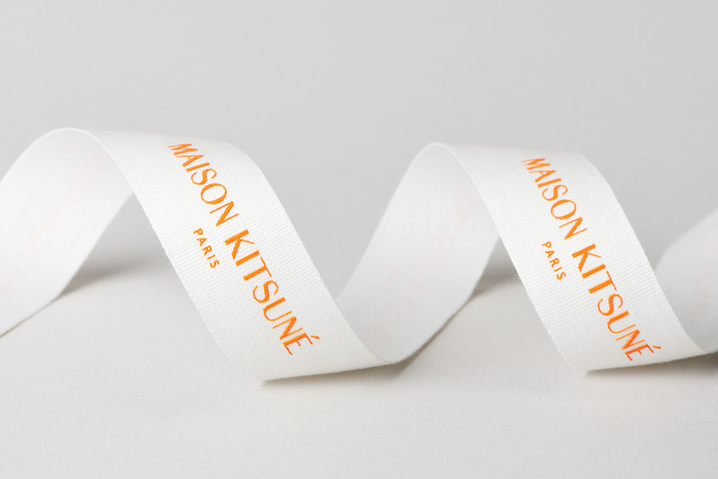 Ruban coton impression relief mat