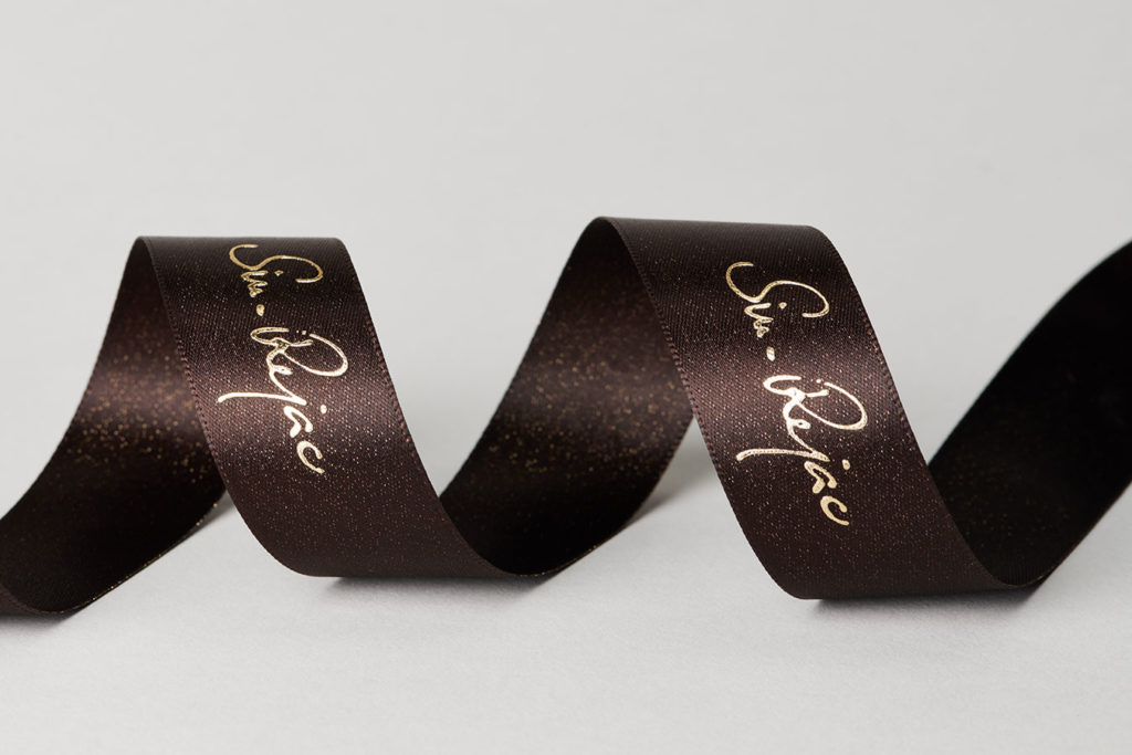 Ruban satin Lurex Or