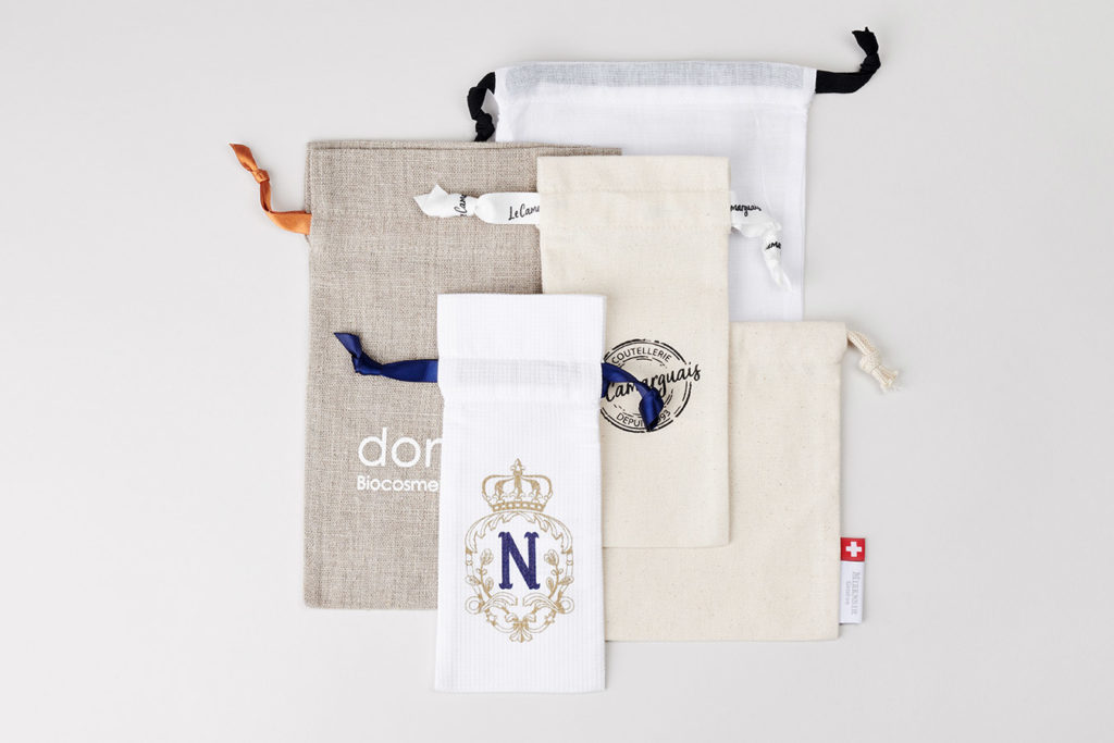 Pochette lin nid abeille coton voile Sin-Rejac